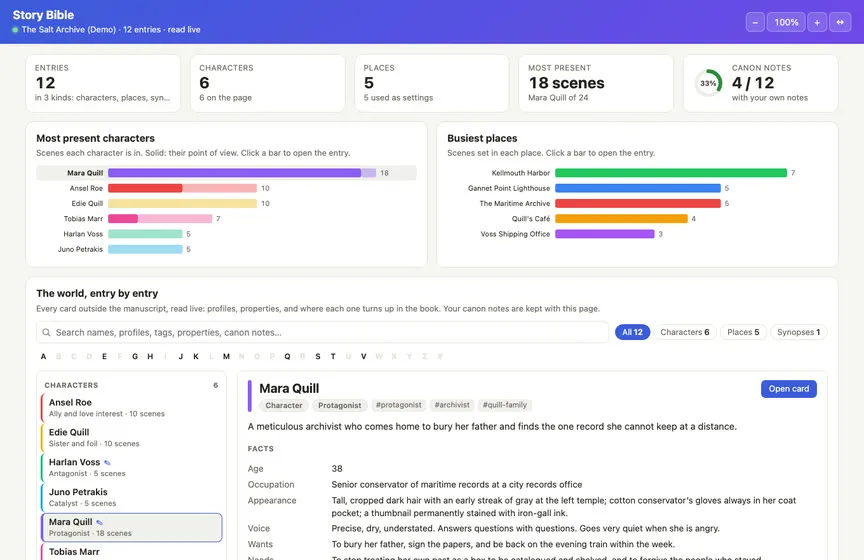 The Story Bible Live Page