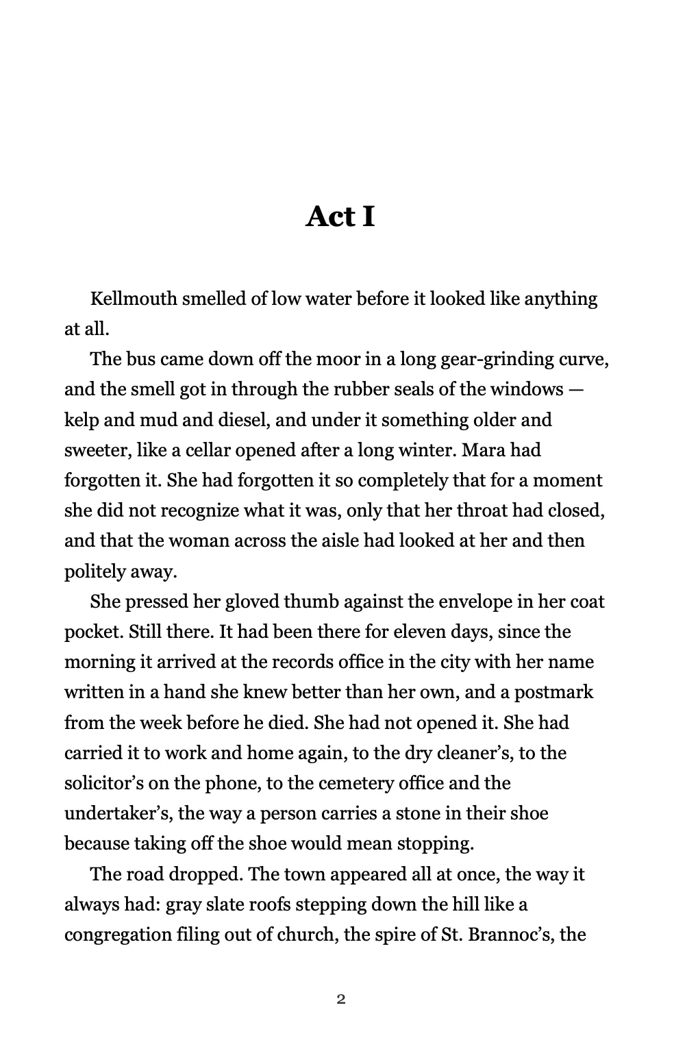 E-book style: a page of The Salt Archive in Compile Studio